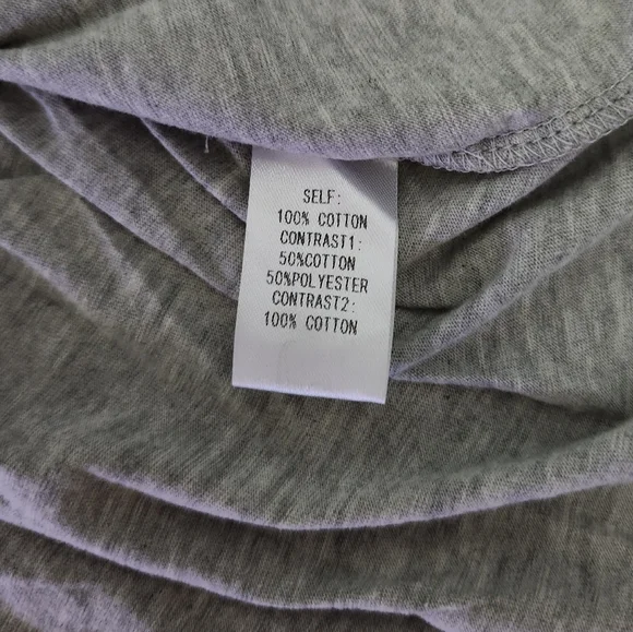 NWT   Easel   Women's S   Henley Tunic   Top   Gray & Orange - Picture 13 of 14